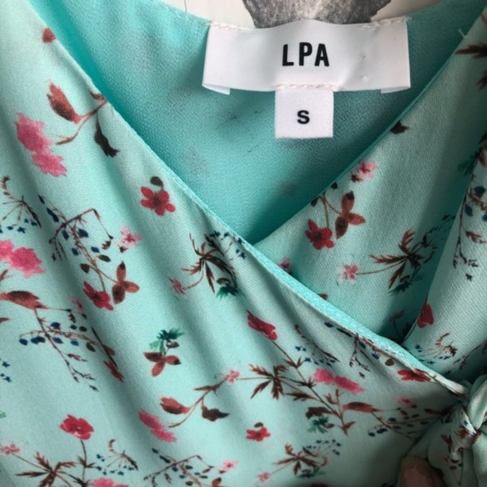 LPA Dress 138 in Blue Ditsy - SMALL - REVOLVE - Picture 11 of 13